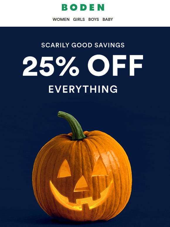 That 25% off? Don't forget