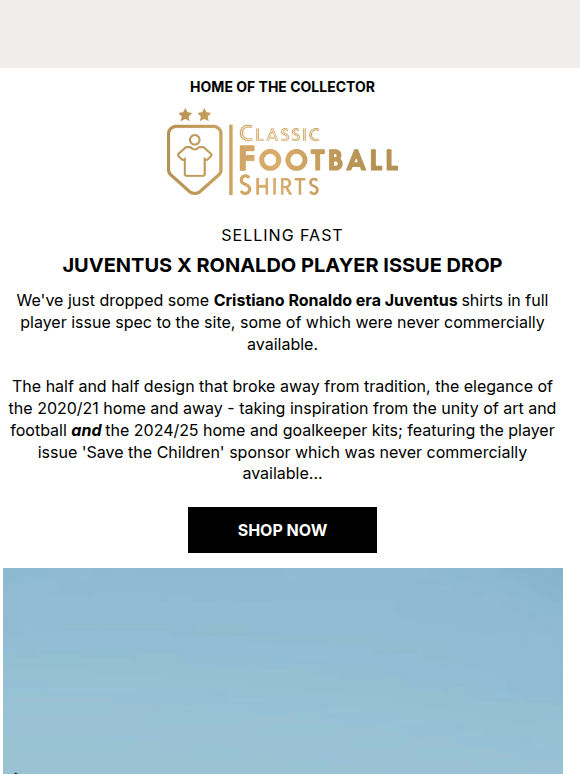 Selling Fast: Juventus x Ronaldo Player Issue Drop 🤩