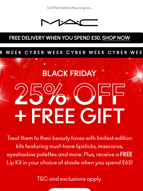 25% off: a gift for them and a gift for you!
