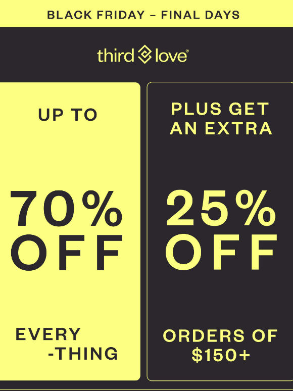 🚨 Up to 70% off Bras, Undies, & MORE! 🚨