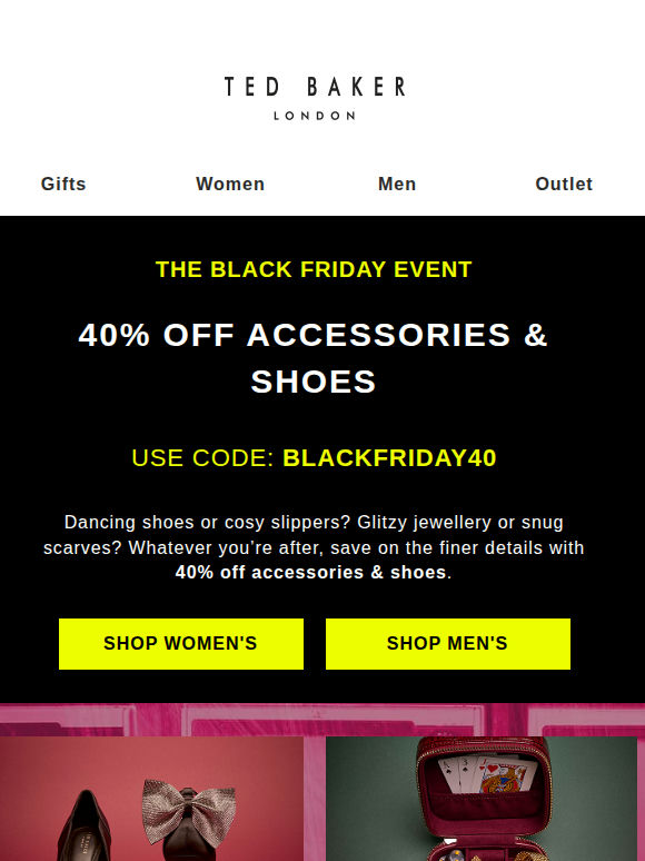 40% OFF Accessories & Shoes - Just Landed