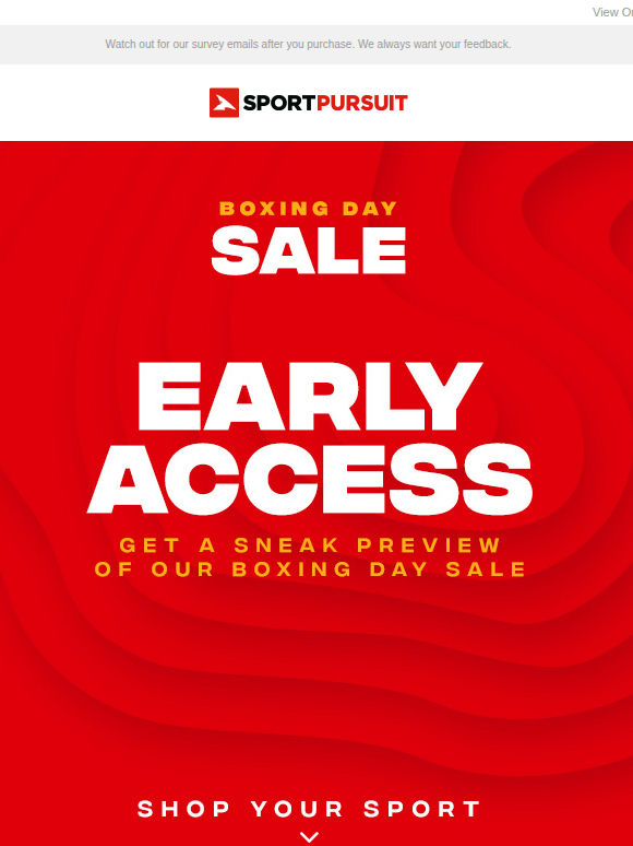 VIP Access: Boxing Day SALE