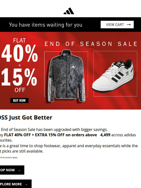 😍 adidas End of Season Sale Just Got Even BIGGER!