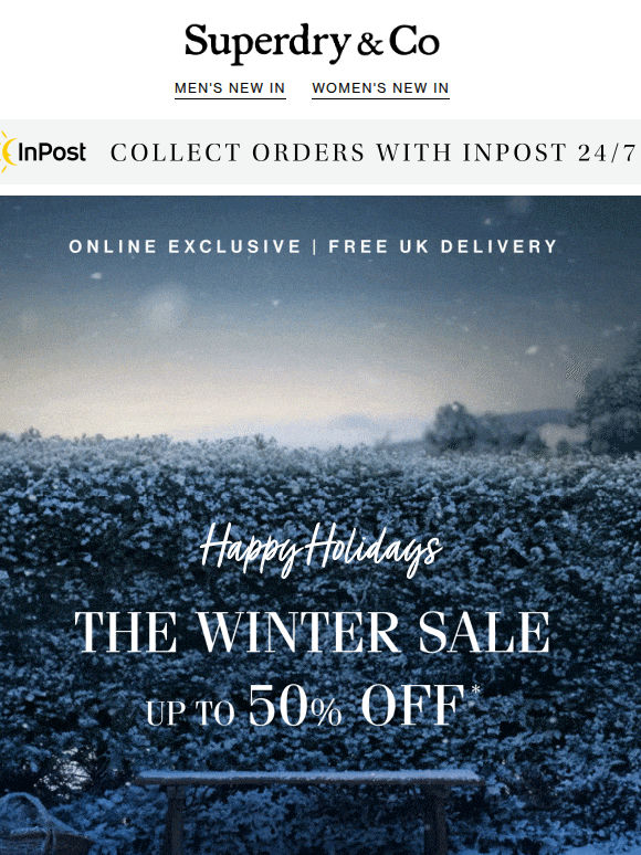 Happy Holidays | Enjoy up to 50% off