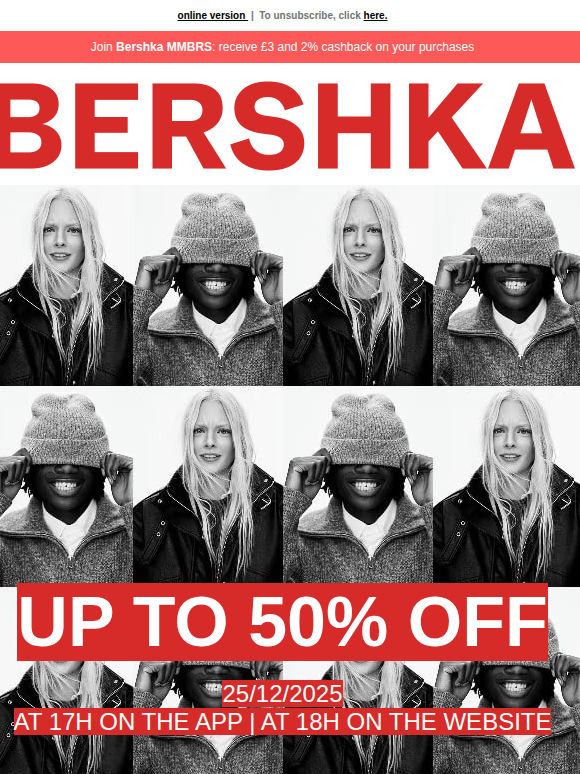 SALE in 3, 2, 1...🧨 Up to 50% off