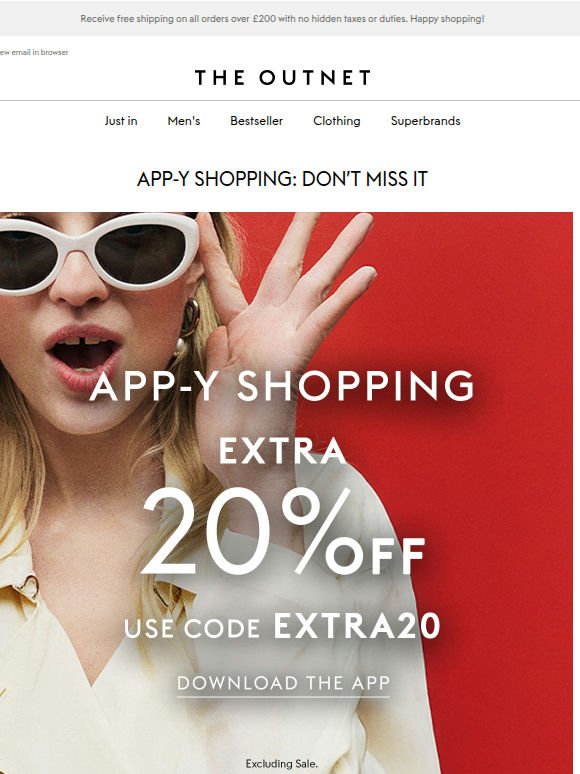 Reminder: Extra 20% off…
