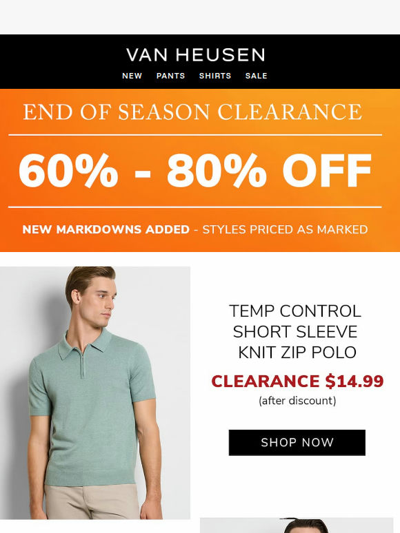 up to 80% off clearance →