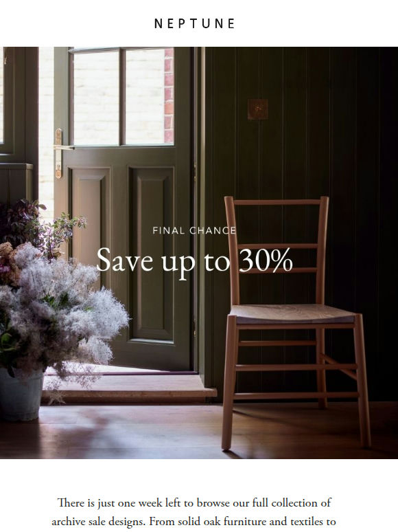 Shop now to save up to 30%