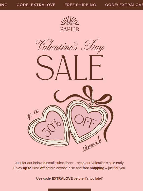 EARLY ACCESS: Valentine’s Day sale 💘