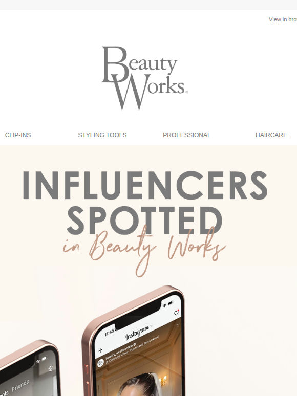 Influencers spotted in Beauty Works 📸