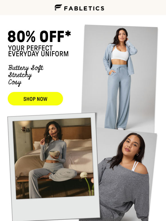 80% OFF your perfect everyday uniform ✨