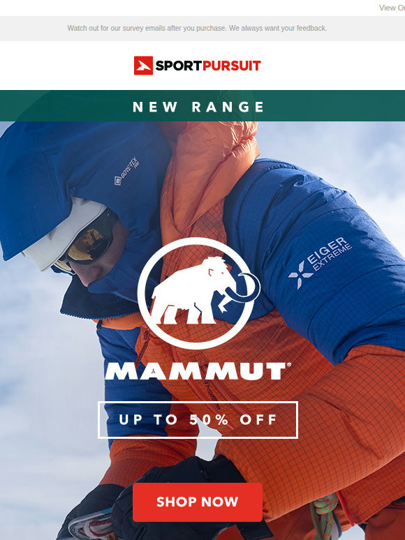 Mammut - New Range - Up to 50% Off + More