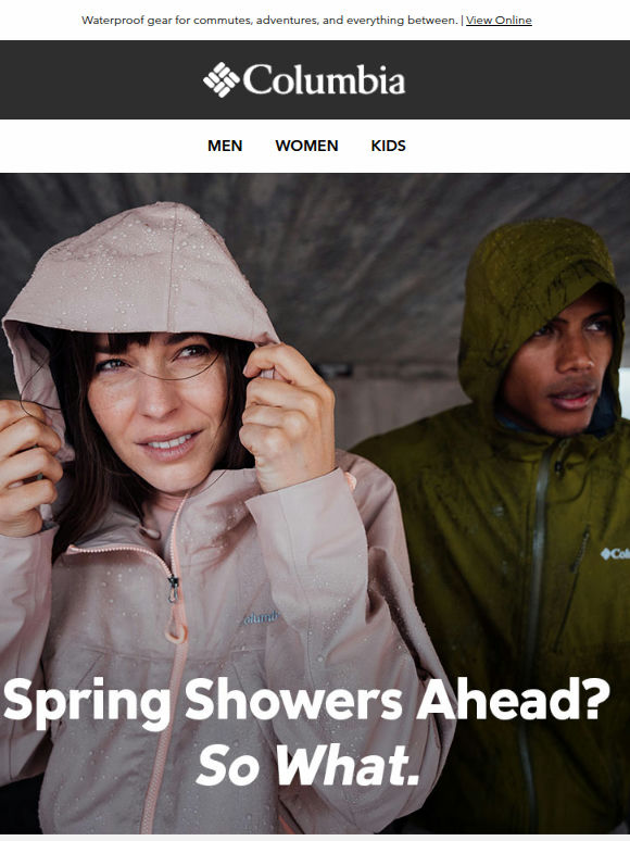 Unexpected rain? Embrace it.