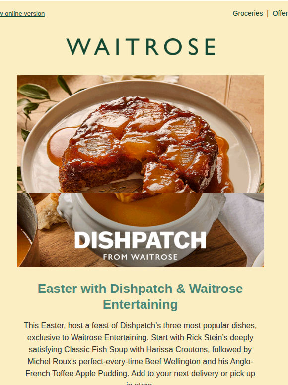 Back for Easter – 3 of your favourite Dishpatch dishes ⭐⭐⭐