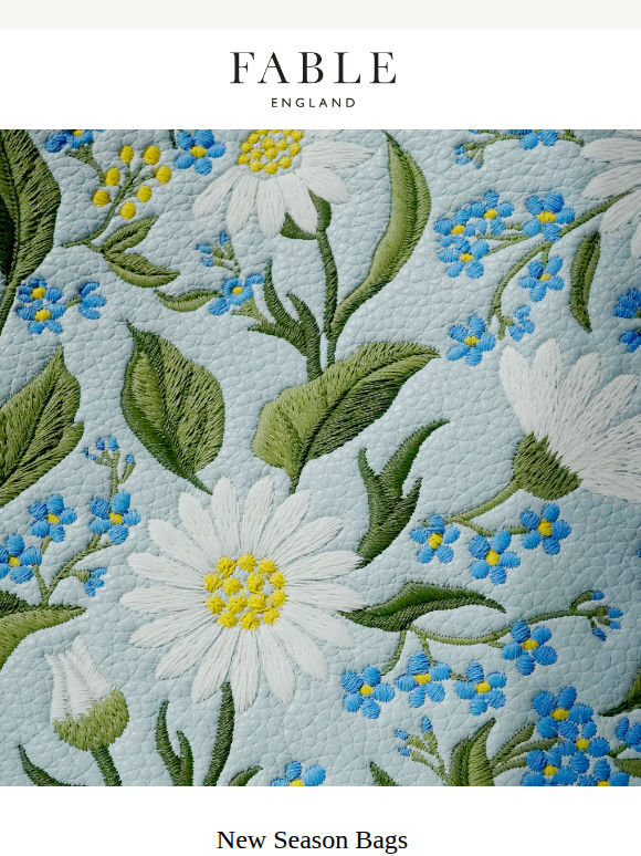 New Season Embroidered Bags 🌼