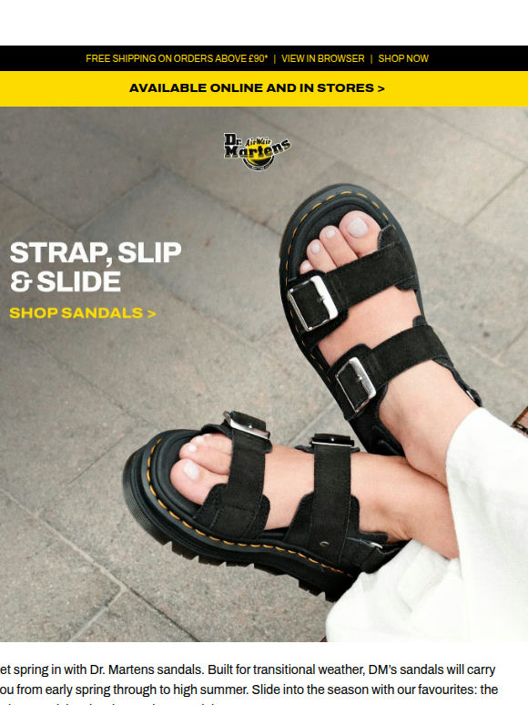 Spring means sandals