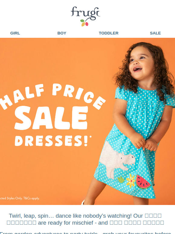 Half Price Sale Dresses!