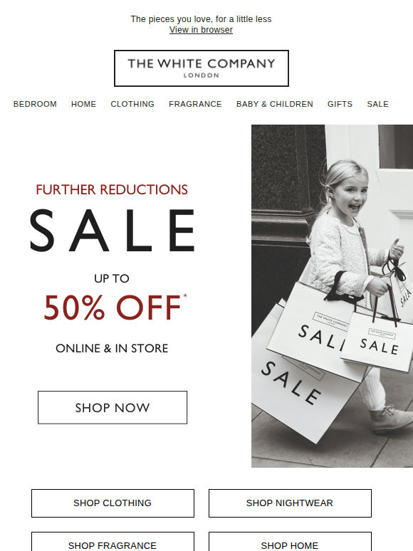 Enjoy up to 50% off while it lasts