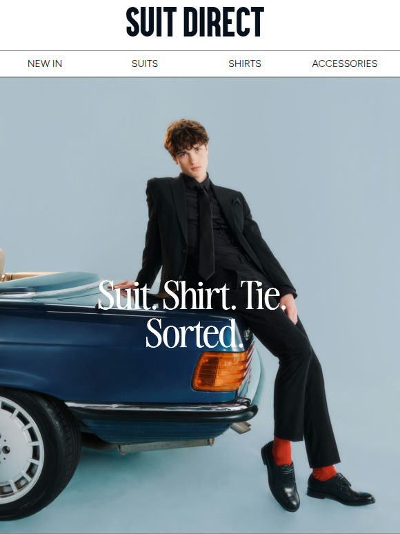 Suit. Shirt. Tie Sorted. Prom starts here.