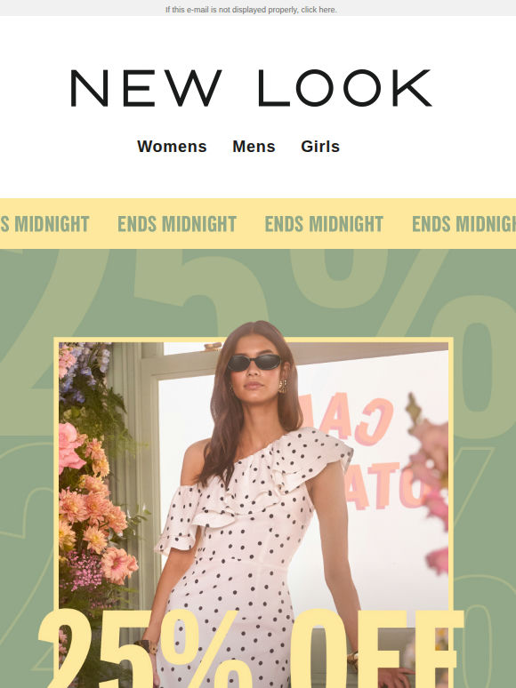 Final countdown: 25% off everything ends soon