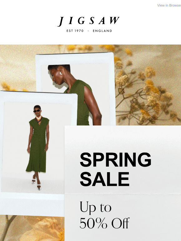 Spring Sale | Up to 50% off