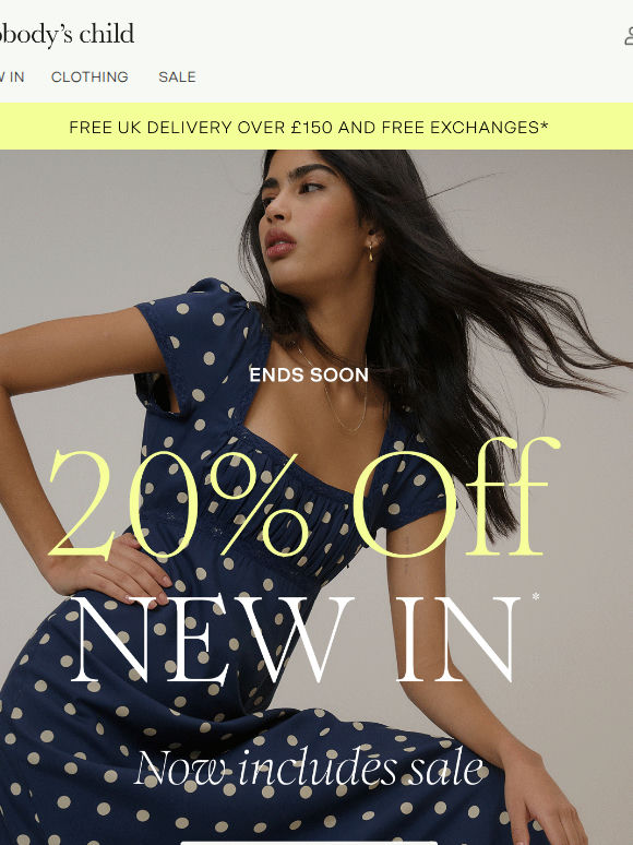 20% OFF ENDS SOON