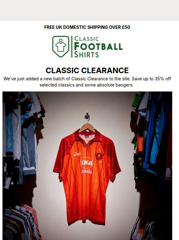 CLASSIC CLEARANCE | Up to 35% off 🔽