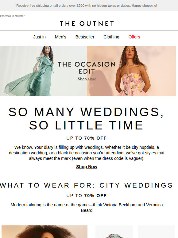 3 wedding types, three looks