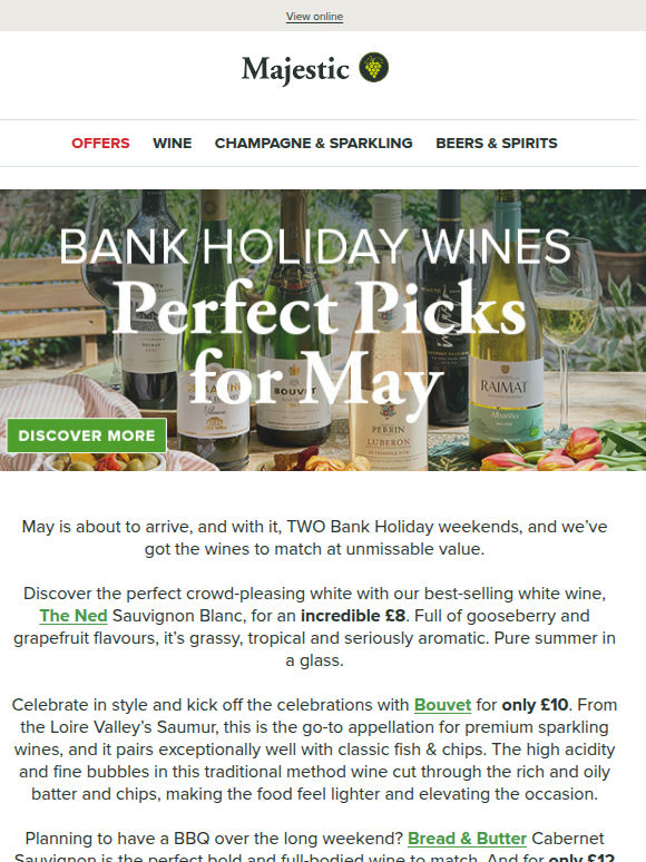 Perfect Bank Holiday Wines from £8