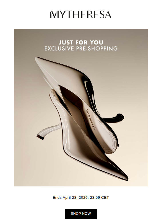 Exclusive pre-shopping: Ferragamo, Bottega Veneta, Khaite