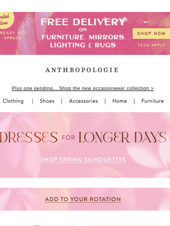 New dresses? Hibernation has left the chat