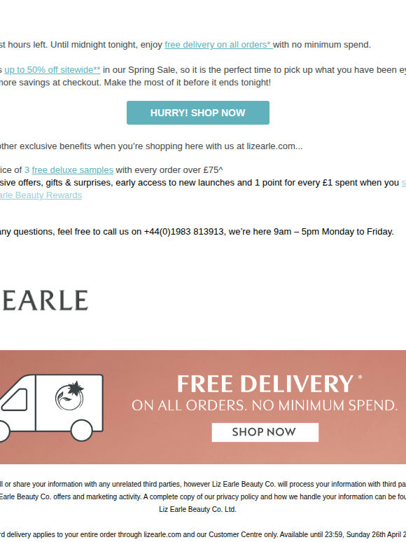 ⏰ Countdown on: Free delivery ends soon