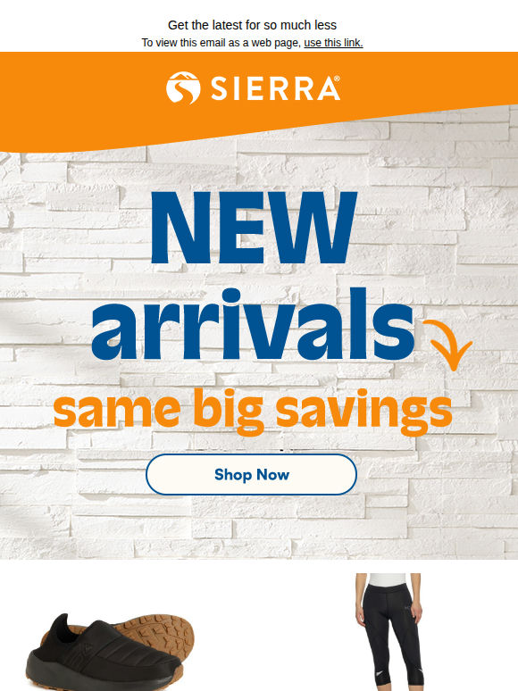 Your new arrivals alert​
