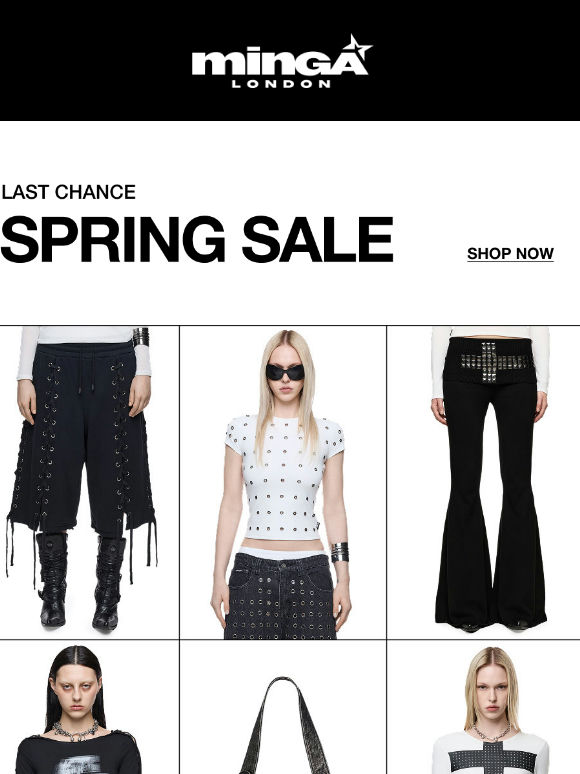 SPRING SALE ENDS TONIGHT!