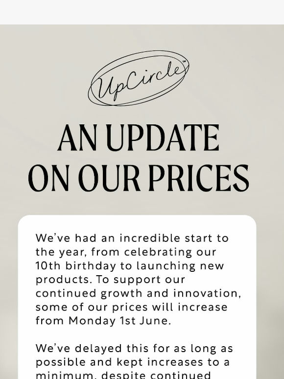 UpCircler, an update from us, with a big thank you