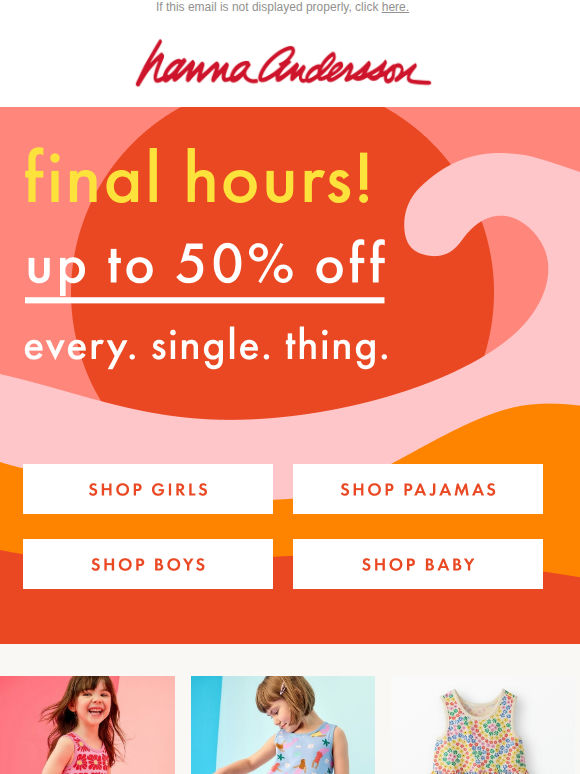FINAL HOURS 🚨 Up To 50% Off