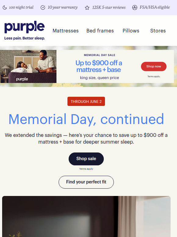 Good news: sale extended