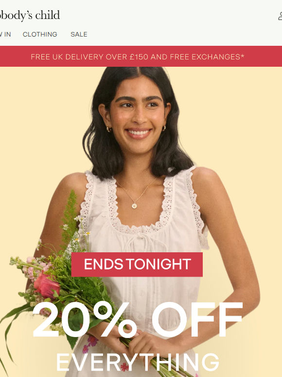 20% off everything ends tonight ⏳