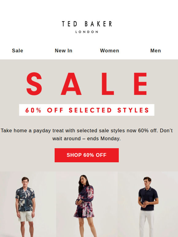 Flash Sale! 60% Off Selected