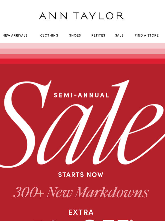 The Sale You’ve Waited For Starts NOW