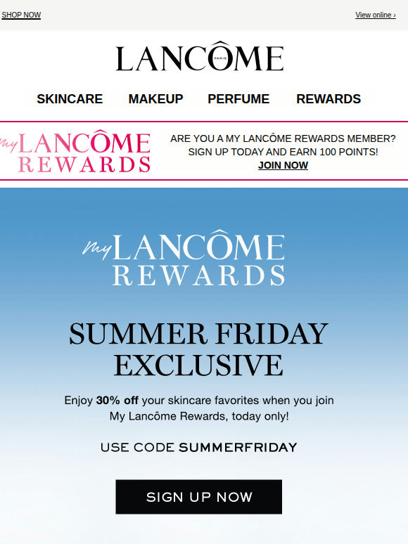 Summer Friday: 30% OFF Skincare!
