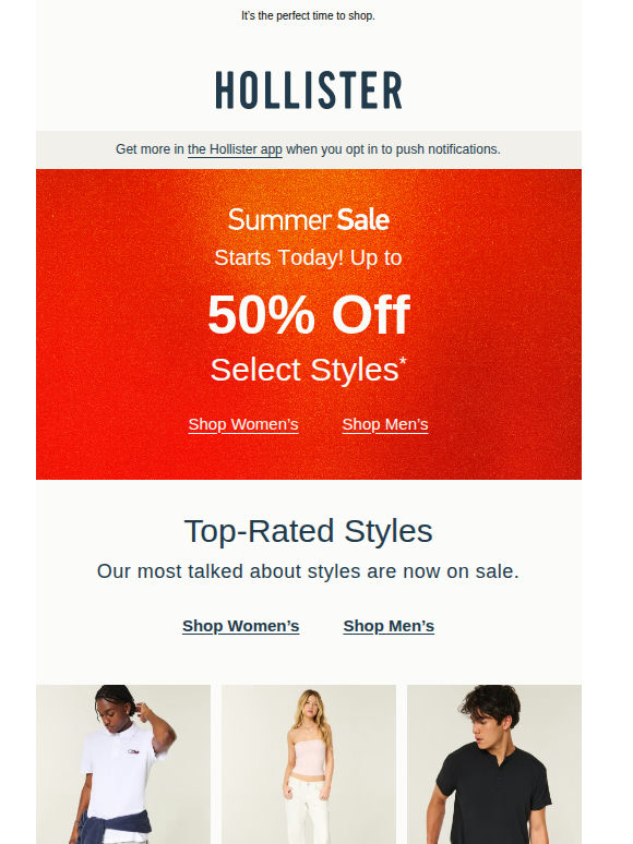 Now open to everyone: our Summer Sale 🗓️