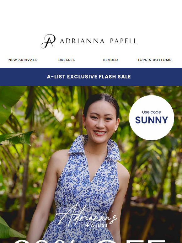 20% Off Daytime Looks ☀️ Sunny Savings Just For The A-List