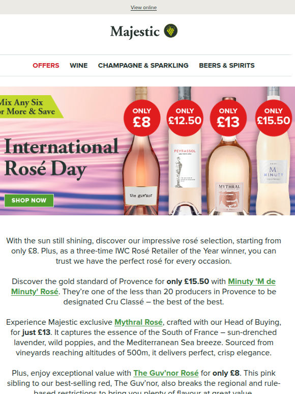 It's Rosé Day! Discover Rosé from only £8