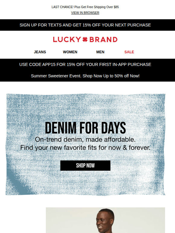 Summer’s Best Denim + Up To 50% Off Ends Today