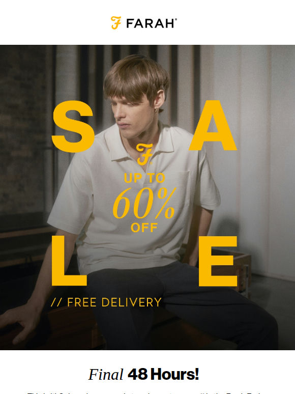 Up to 60% Off + Free Delivery
