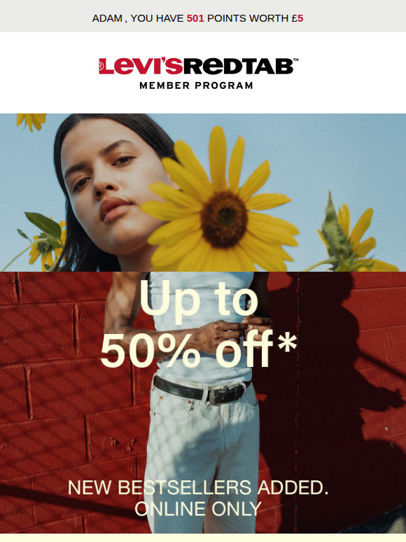 Up to 50% off + New bestsellers added, online only