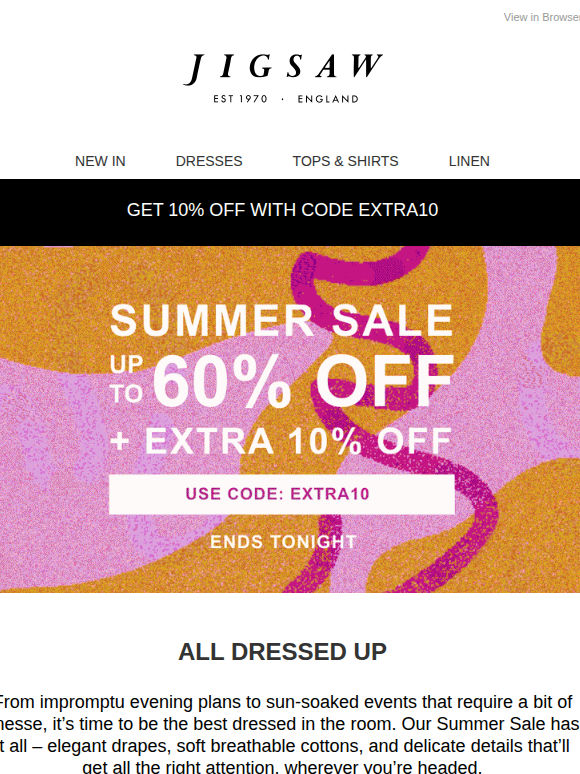 Dress It Up | 60% off + extra 10%