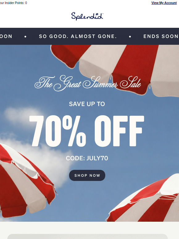 Ends Soon: Up to 70% OFF