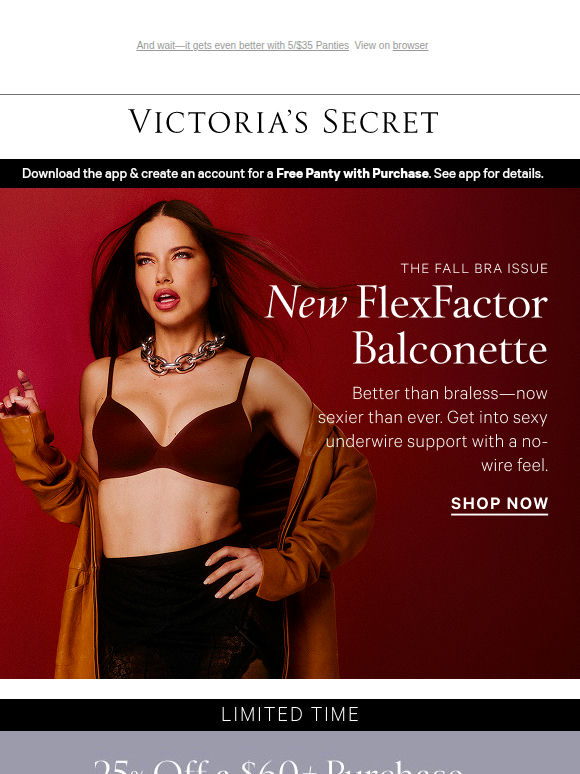 Hint: Fall's Best Bras + 25% Off $60+